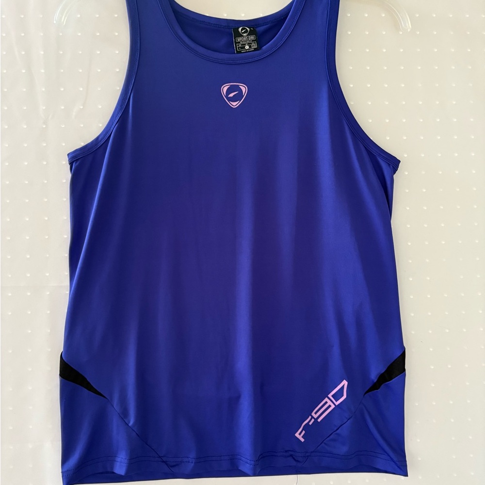 Blue Tank Top with Pink Accents. size L. 
INV25/169